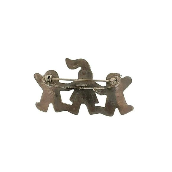Save the Children EFS Mexico Sterling Silver Children Holding Hands Brooch‎ 189 - Picture 3 of 6